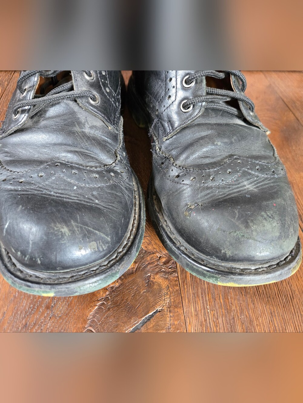 Fluevog Gideon - Black Brogue Boot - Picture 4 of 7